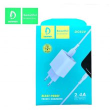 شارژر دیواری دنمن مدل DC03V به همراه کابل تبدیل MICROUSB