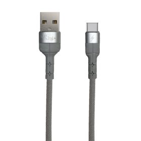 کابل تبدیل usb به type-C کینگ پلاس مدل Hk-03 طول 1 متر