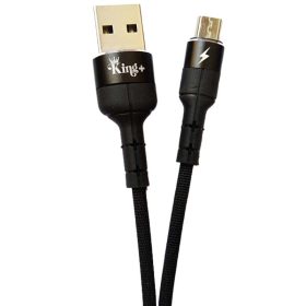 کابل تبدیل USB به MicroUSB کینگ پلاس مدل HK-03 طول 1 متر