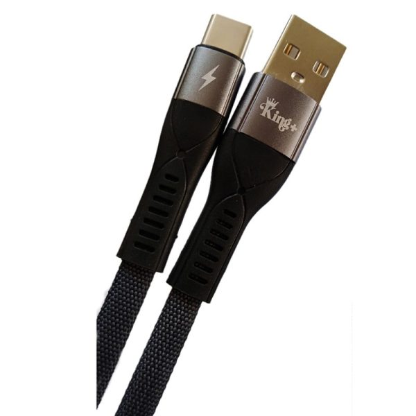 کابل تبدیل USB به USB-C کینگ پلاس مدل HK-23 طول 1 متر