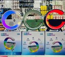 اسپیکر بلوتوثی دارای شارژر وایرلس و LED مدل G500